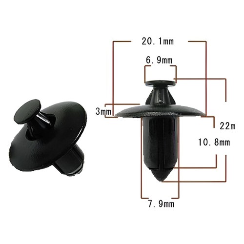 Rivetto plastica 20 1 - rivetto,