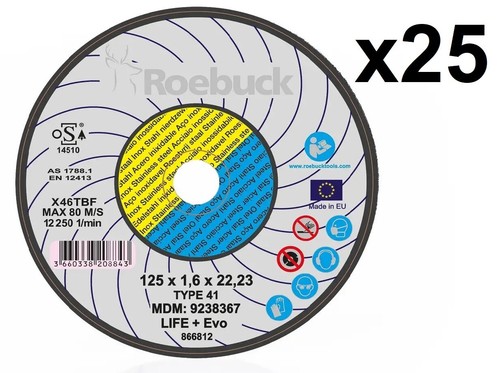 Set dischi taglio 125 x - set, da